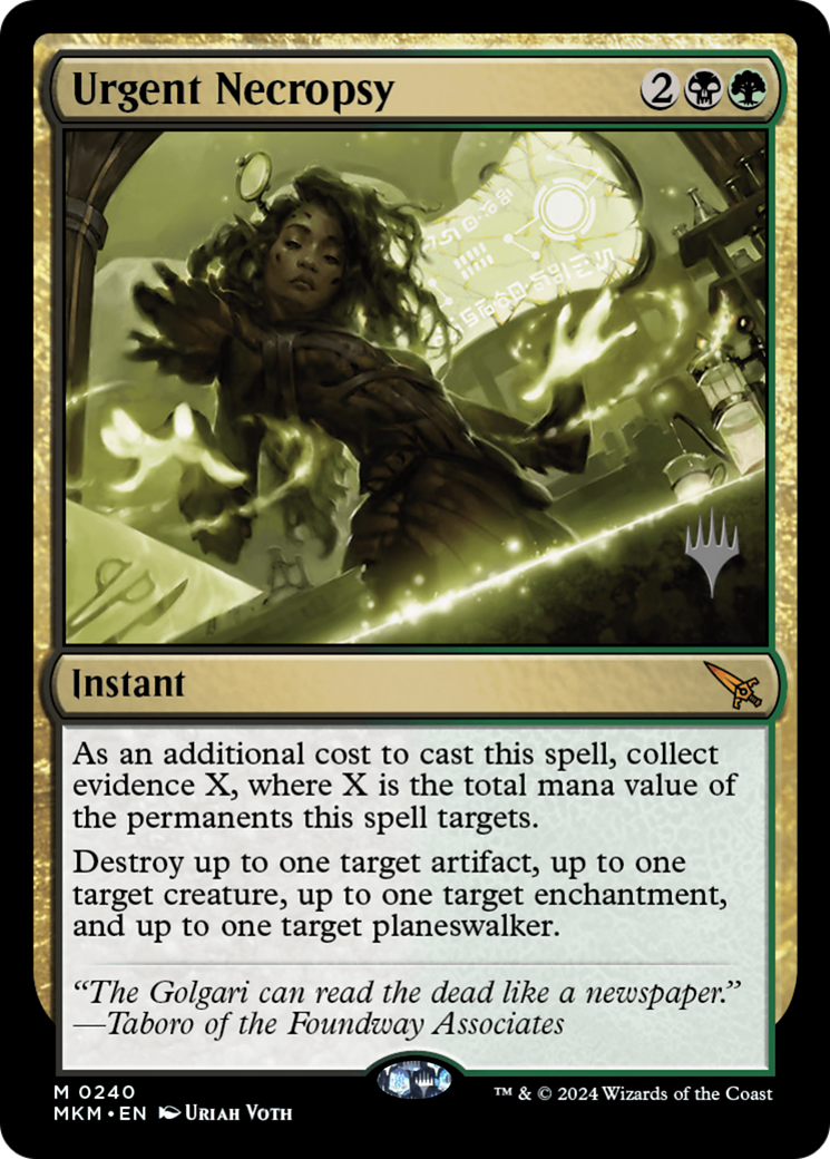Urgent Necropsy (PPMKM-240) - Murders at Karlov Manor Promos-1