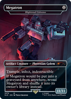 Blightsteel Colossus - Megatron (Borderless) [Secret Lair Drop Series]-3