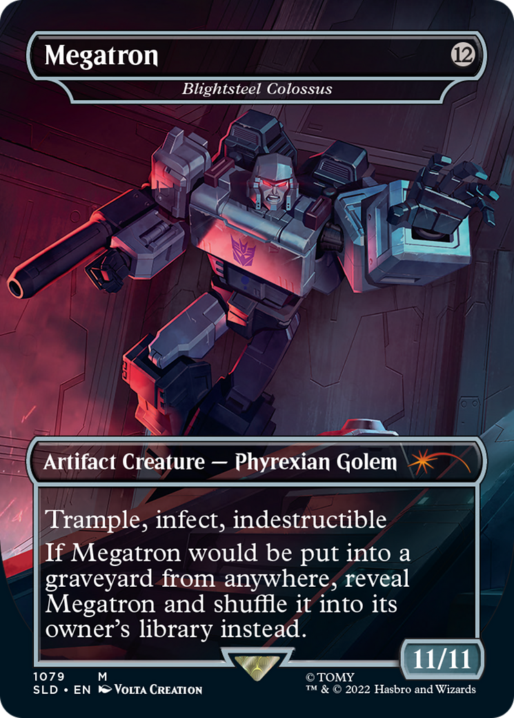 Blightsteel Colossus - Megatron (Borderless) [Secret Lair Drop Series]-3