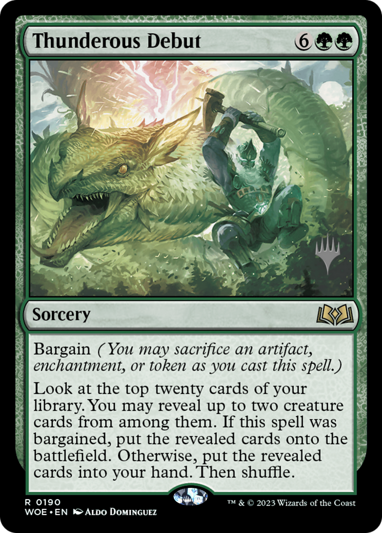 Thunderous Debut (Promo Pack) [Wilds of Eldraine Promos]-1