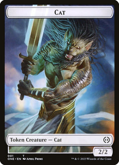 Phyrexian Mite (012) // Cat Double-Sided Token [Phyrexia: All Will Be One Tokens]-4