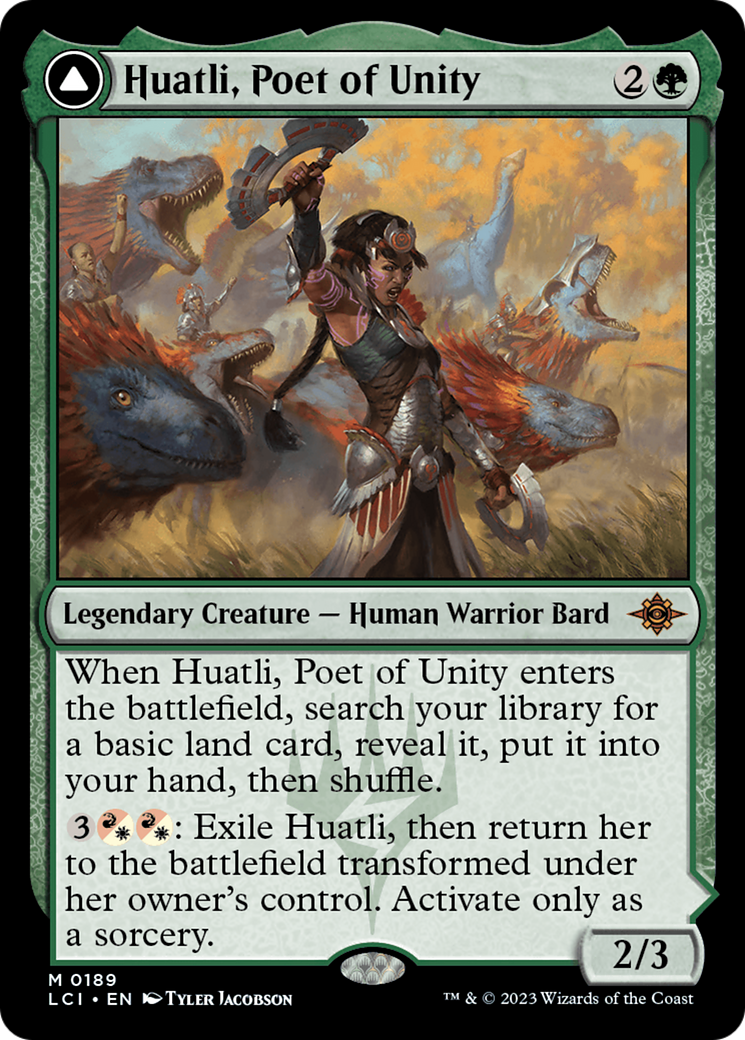 Huatli, Poet of Unity // Roar of the Fifth People [The Lost Caverns of Ixalan]-1