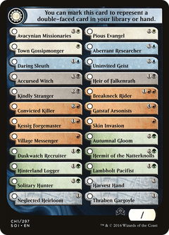 Shadows Over Innistrad Checklist 1 [Shadows over Innistrad Tokens]-1