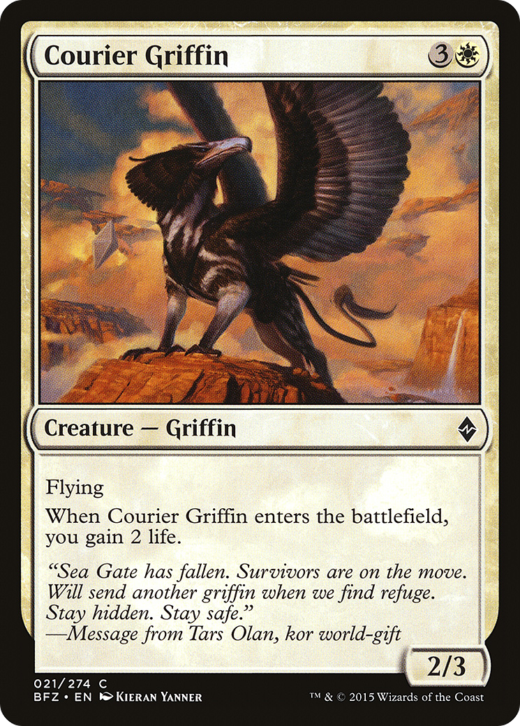 Courier Griffin [Battle for Zendikar]-1