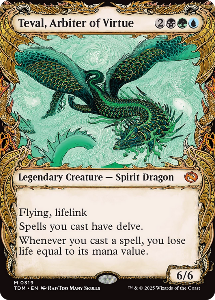 Teval, Arbiter of Virtue (Showcase) [Tarkir: Dragonstorm]-1
