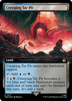 Creeping Tar Pit (Extended Art) (Surge Foil) [Doctor Who]-1