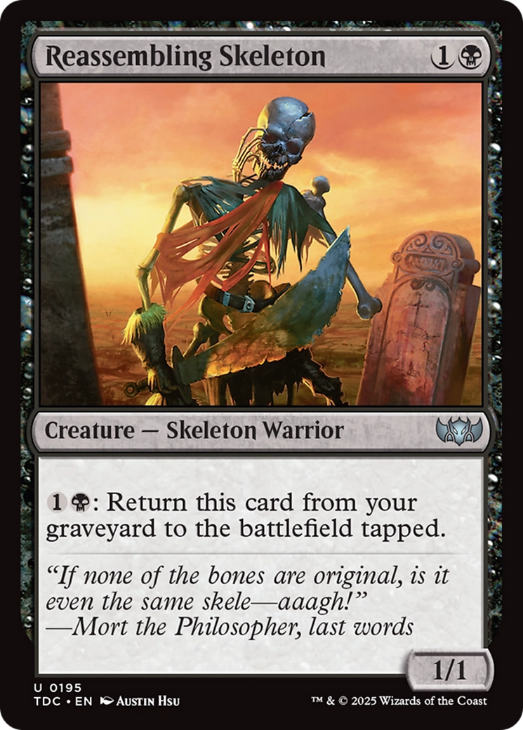 Reassembling Skeleton [Tarkir: Dragonstorm Commander]-1