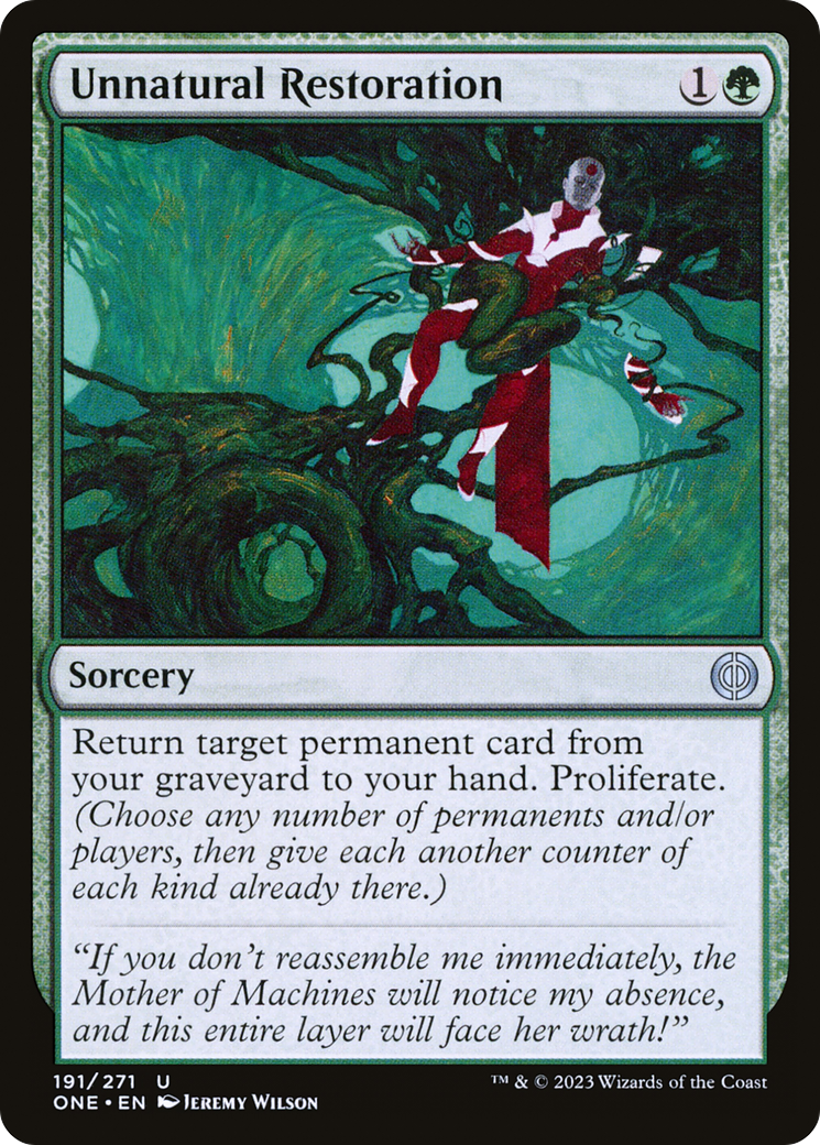 Unnatural Restoration (ONE-191) - Phyrexia: All Will Be One-1