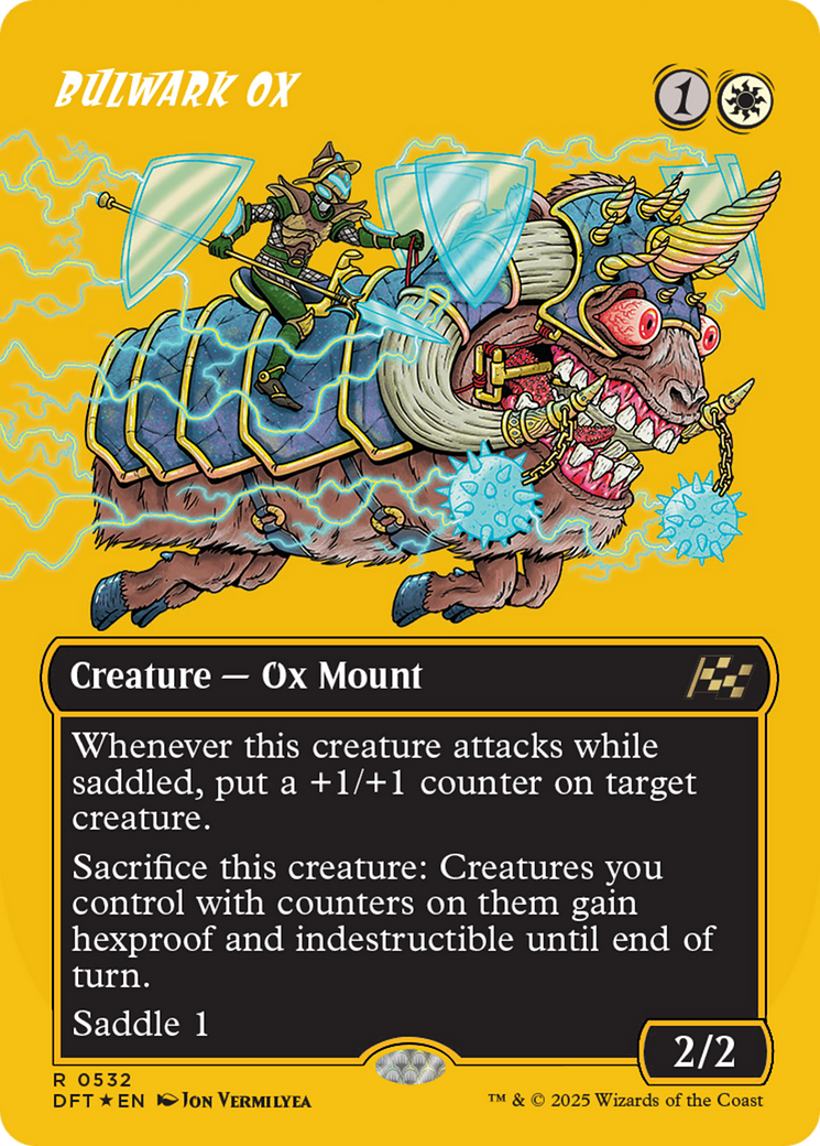 Bulwark Ox (Borderless) (First-Place Foil) [Aetherdrift]-1