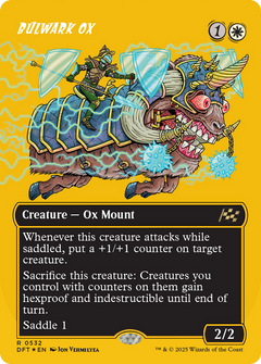 Bulwark Ox (Borderless) (First-Place Foil) [Aetherdrift]-1