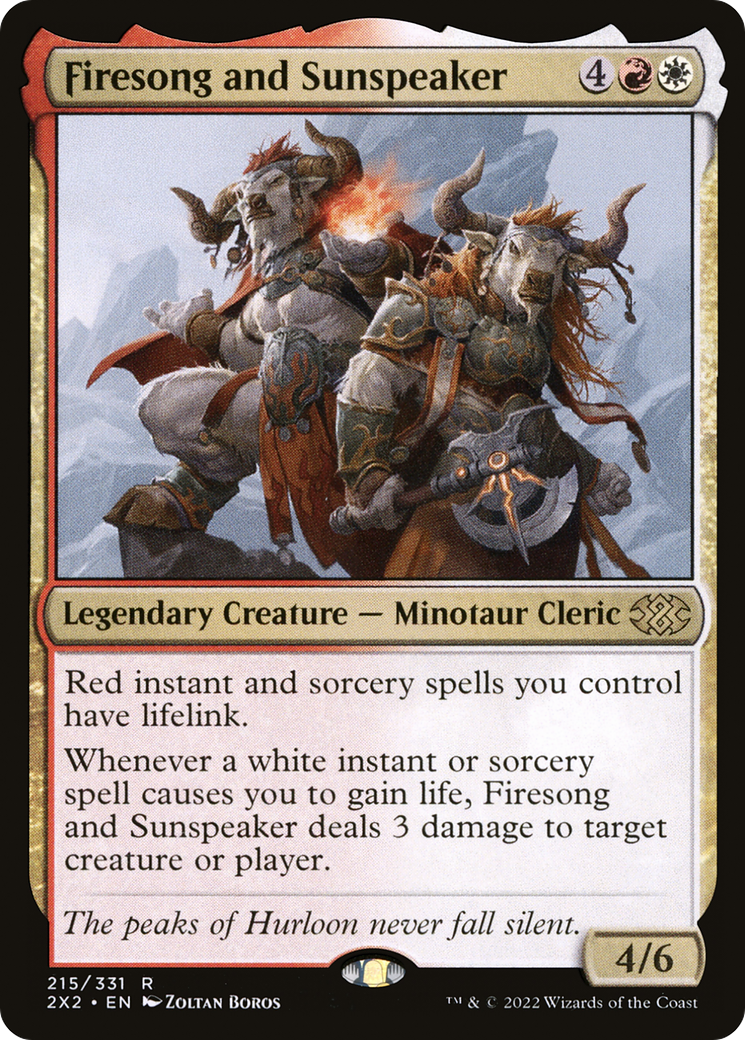 Firesong and Sunspeaker (2X2-215) - Double Masters 2022-1