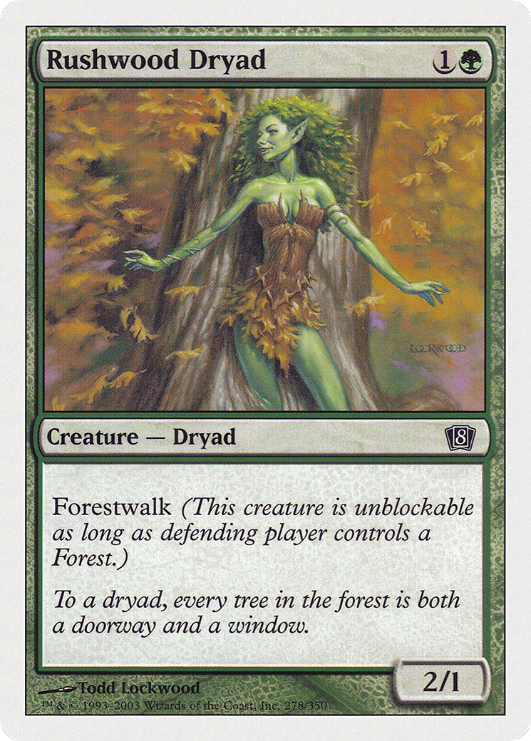 Rushwood Dryad [Eighth Edition]-1