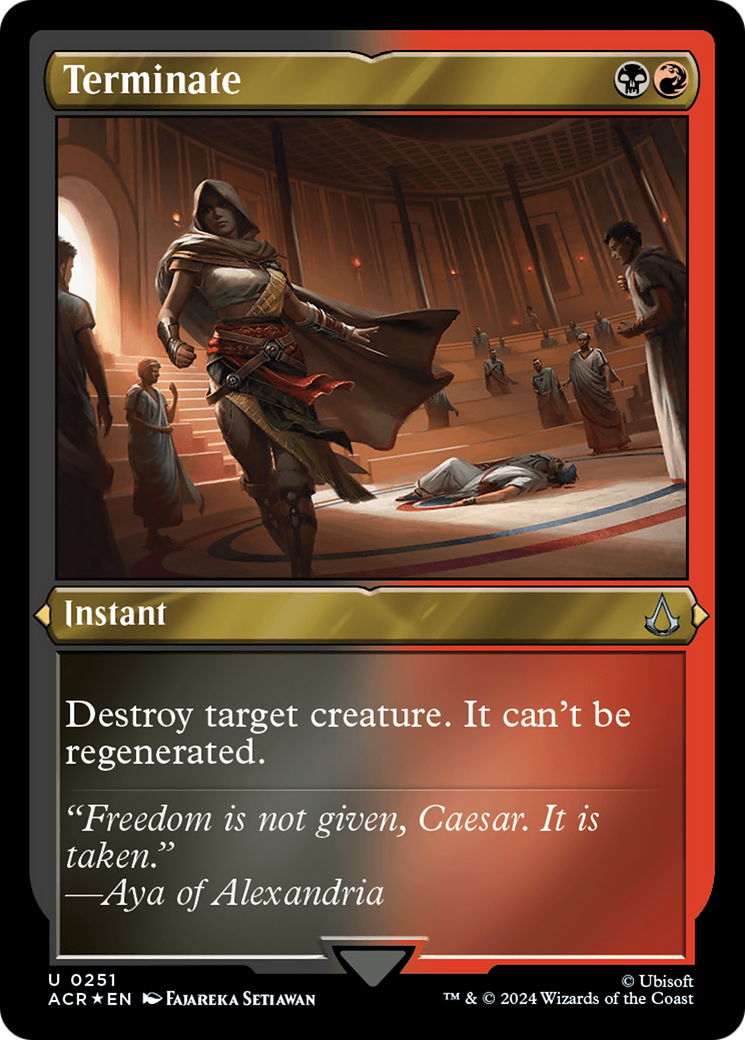Terminate (ACR-251) - Assassin's Creed Etched Foil-1