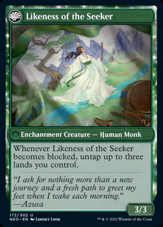 Azusa's Many Journeys // Likeness of the Seeker [Kamigawa: Neon Dynasty]-2
