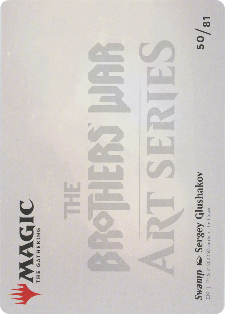 Swamp // Swamp (ABRO-050) - The Brothers' War Art Series (Borderless)-2