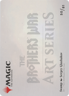 Swamp // Swamp (ABRO-050) - The Brothers' War Art Series (Borderless)-2