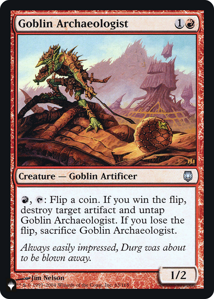Goblin Archaeologist [Secret Lair: Heads I Win, Tails You Lose]-1