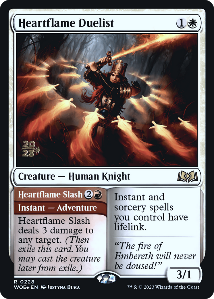 Heartflame Duelist // Heartflame Slash [Wilds of Eldraine Prerelease Promos]-3