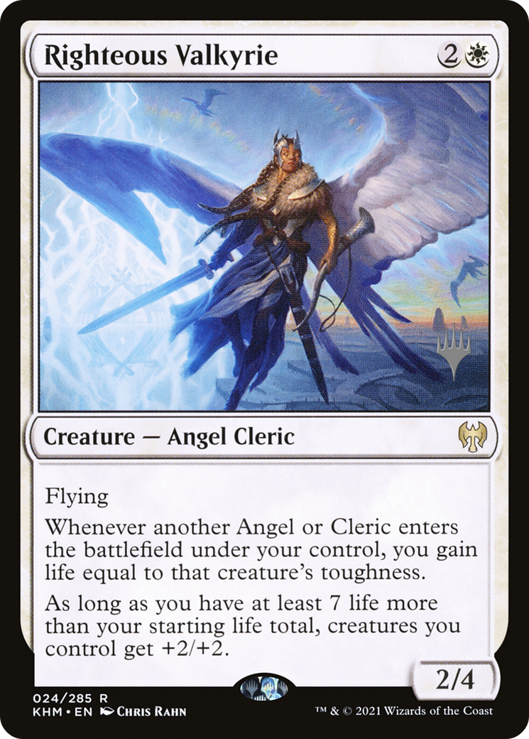 Righteous Valkyrie (Promo Pack) [Kaldheim Promos]-1