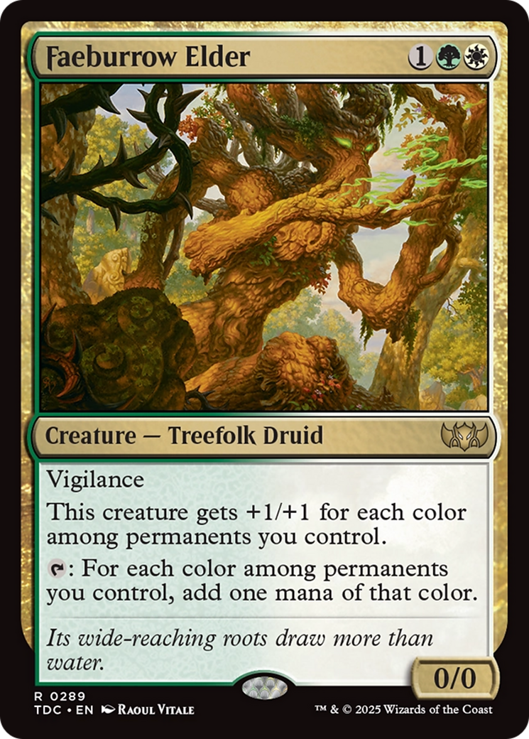 Faeburrow Elder [Tarkir: Dragonstorm Commander]-1