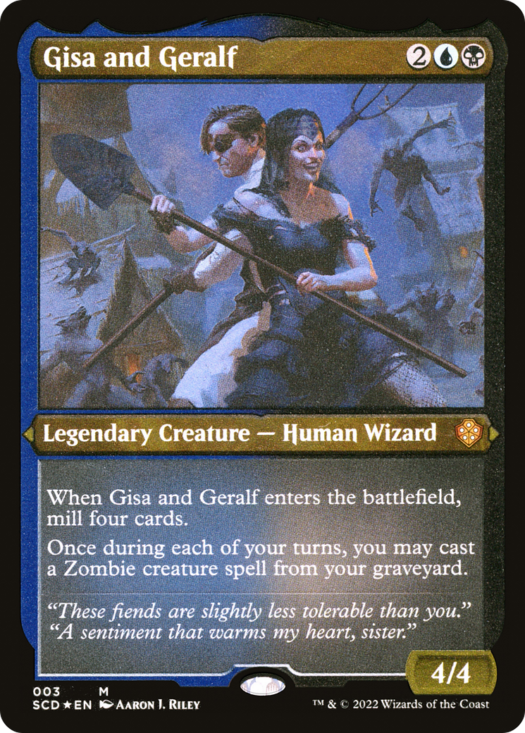 Gisa and Geralf (SCD-003) - Starter Commander Decks Etched Foil-1