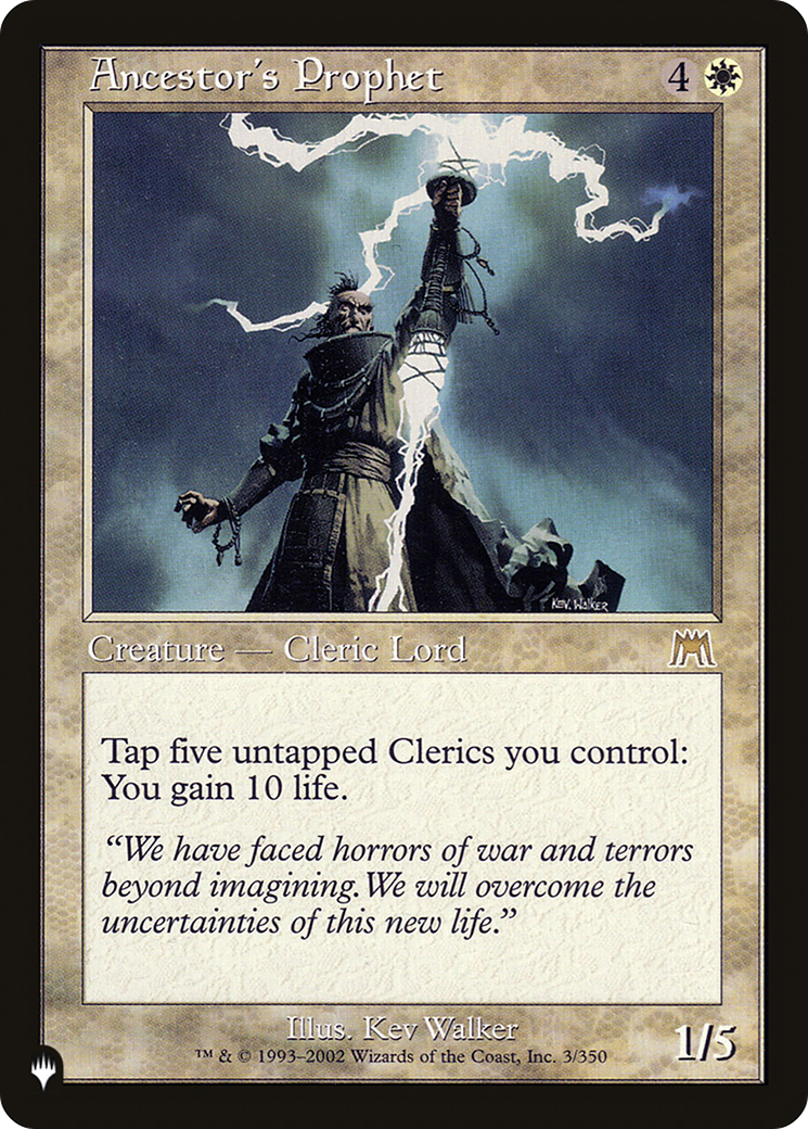 Ancestor's Prophet [The List]-1