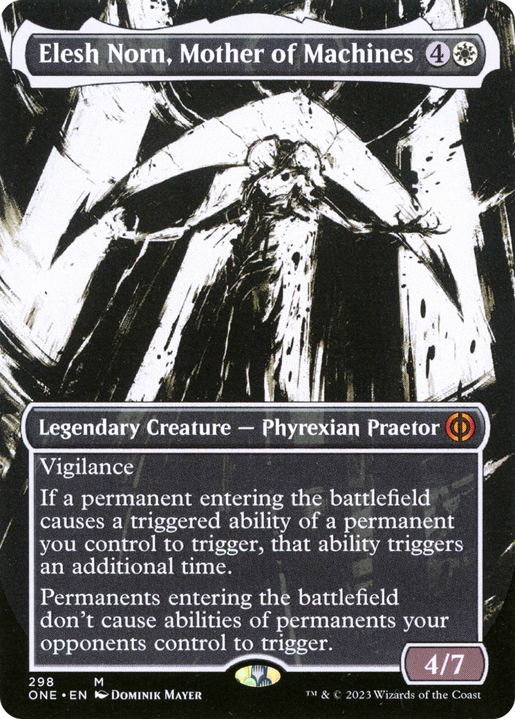 Elesh Norn, Mother of Machines (Borderless Ichor) [Phyrexia: All Will Be One]-1