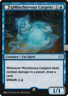 A-Mischievous Catgeist // A-Catlike Curiosity (VOW-A-69) - Innistrad: Crimson Vow: (Double Faced Transform)-3