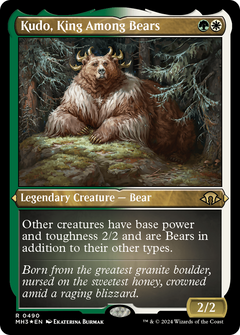 Kudo, King Among Bears (Foil Etched) [Modern Horizons 3]-1