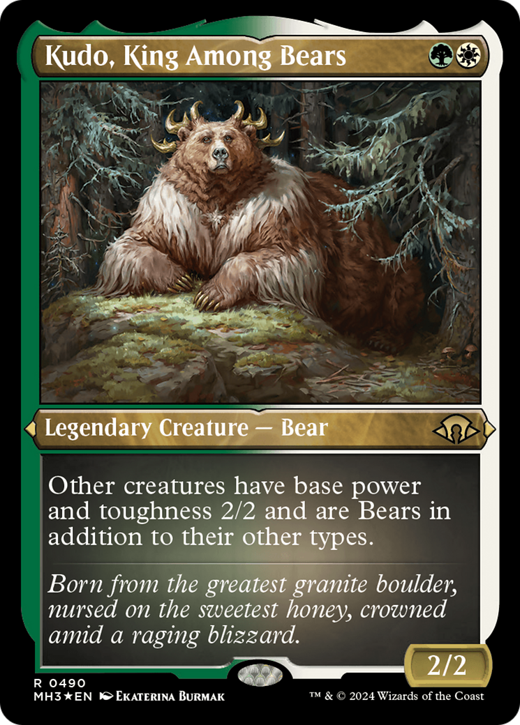 Kudo, King Among Bears (Foil Etched) [Modern Horizons 3]-1
