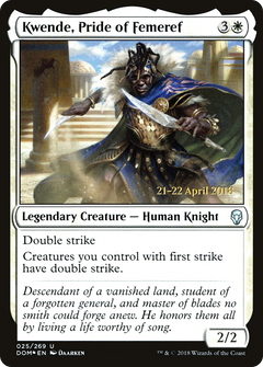 Kwende, Pride of Femeref [Dominaria Prerelease Promos]-1