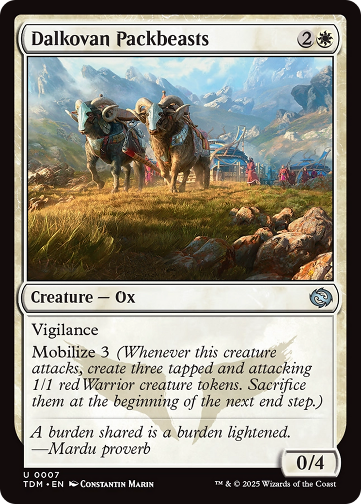 Dalkovan Packbeasts [Tarkir: Dragonstorm]-1
