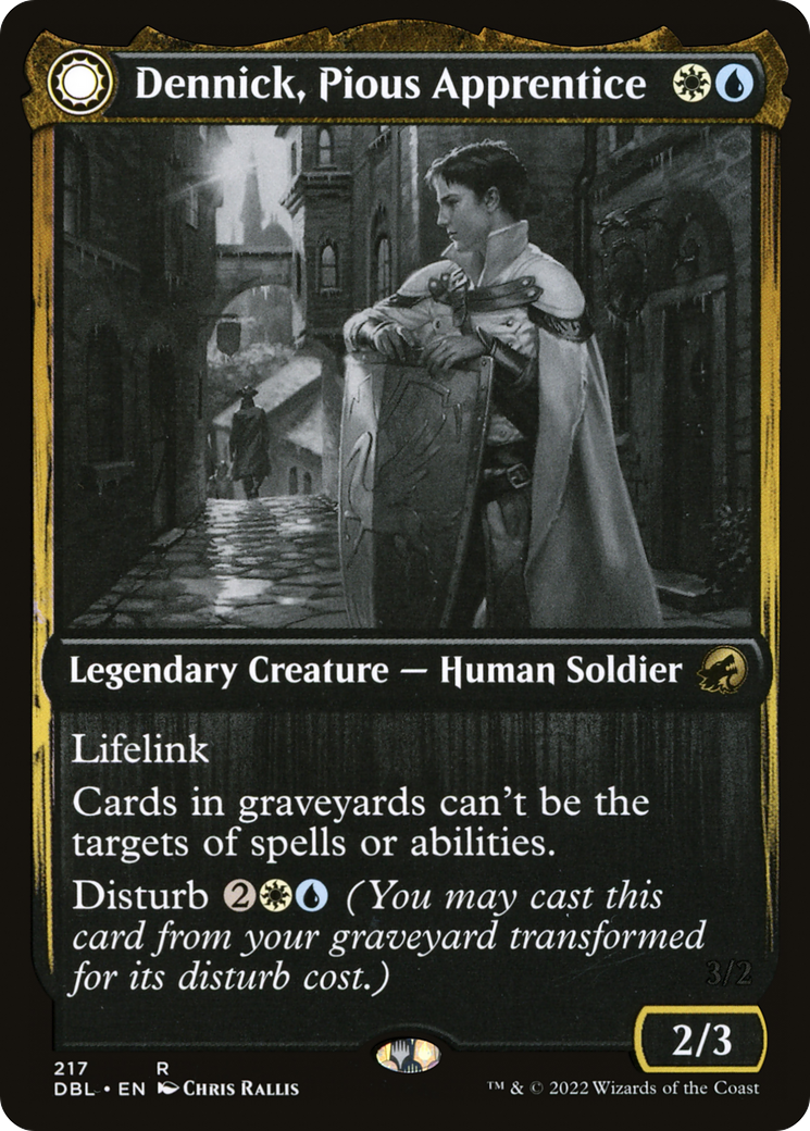 Dennick, Pious Apprentice // Dennick, Pious Apparition [Innistrad: Double Feature]-3