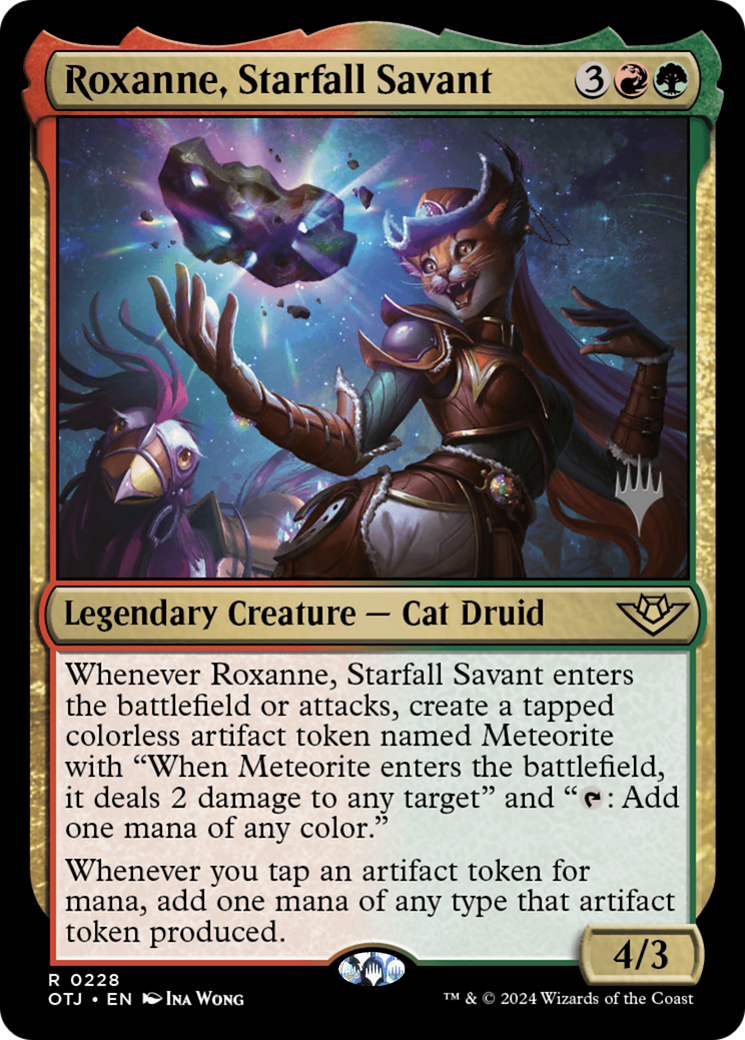 Roxanne, Starfall Savant (Promo Pack) [Outlaws of Thunder Junction Promos]-1