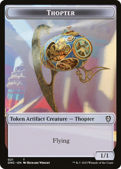 Thopter (TONC-021) - Phyrexia: All Will Be One Commander Tokens-1