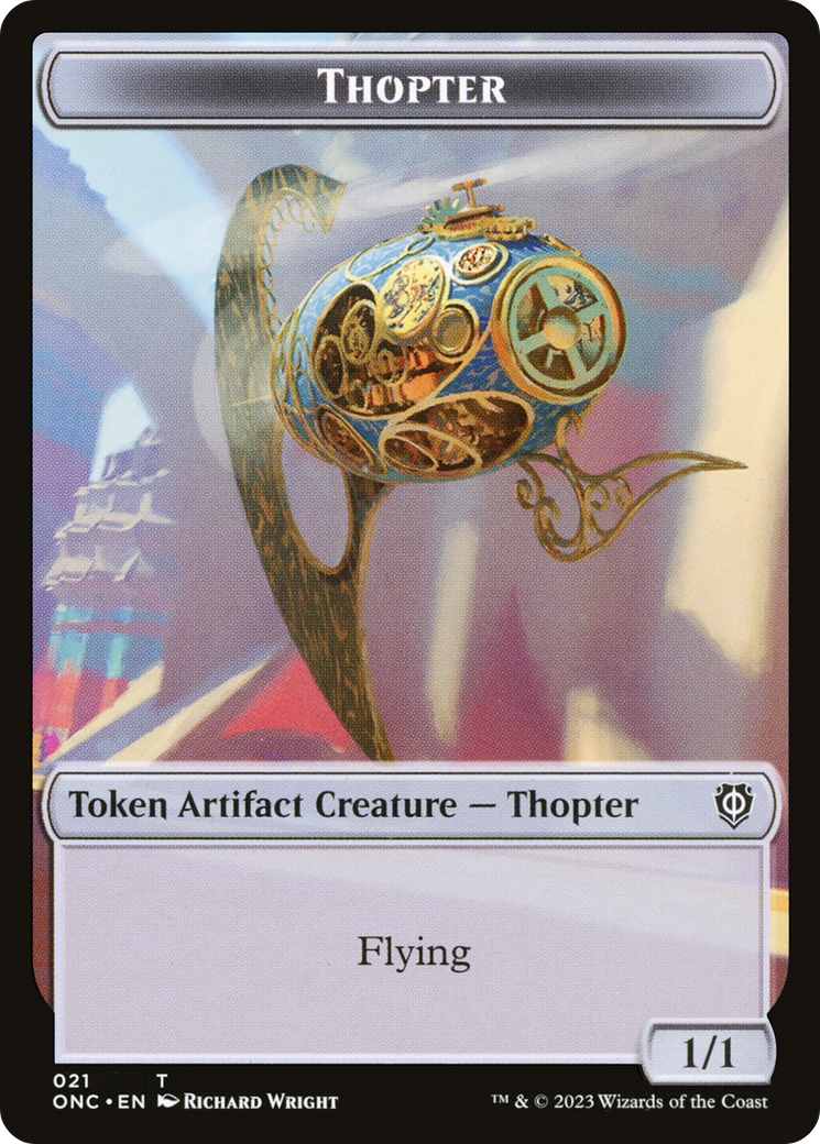 Thopter (TONC-021) - Phyrexia: All Will Be One Commander Tokens-1