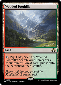 Wooded Foothills (MH3-236) - Modern Horizons 3 Foil-1