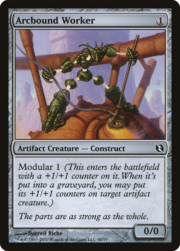 Arcbound Worker [Duel Decks: Elspeth vs. Tezzeret]-1
