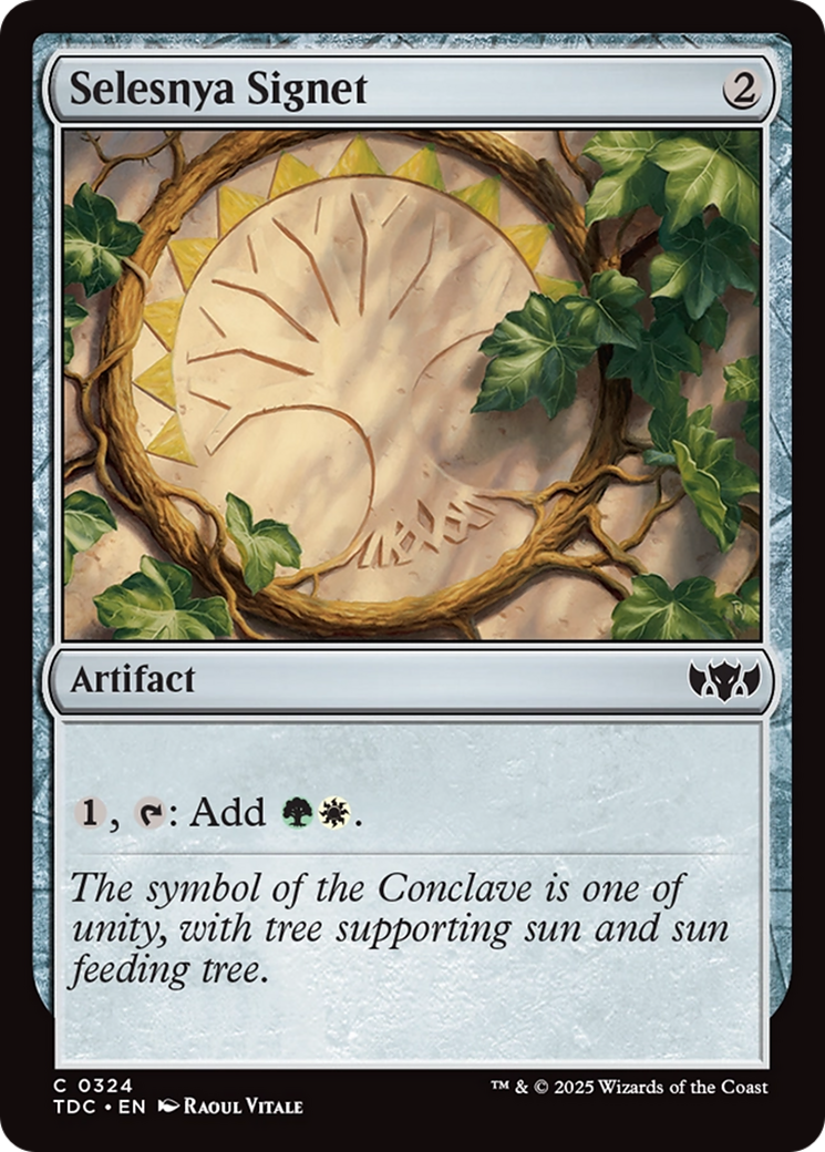 Selesnya Signet [Tarkir: Dragonstorm Commander]-1