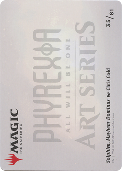 Solphim, Mayhem Dominus // Solphim, Mayhem Dominus (AONE-035) - Phyrexia: All Will Be One Art Series (Borderless) Foil-2