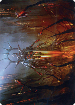 Solphim, Mayhem Dominus // Solphim, Mayhem Dominus (AONE-035) - Phyrexia: All Will Be One Art Series (Borderless) Foil-3