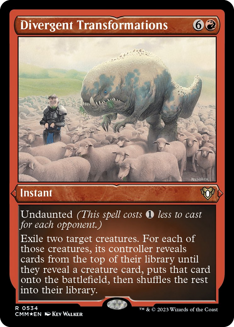 Divergent Transformations (Foil Etched) [Commander Masters]-1