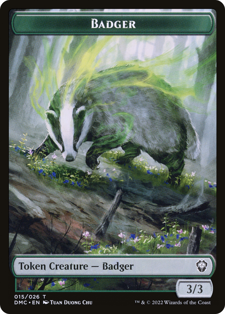 Badger (TDMU-015) - Dominaria United Tokens Foil-1