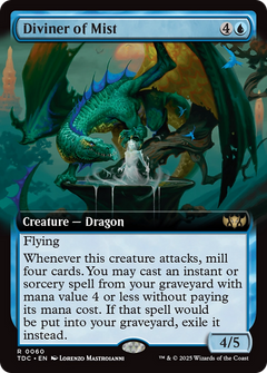 Diviner of Mist (Extended Art) [Tarkir: Dragonstorm Commander]-1