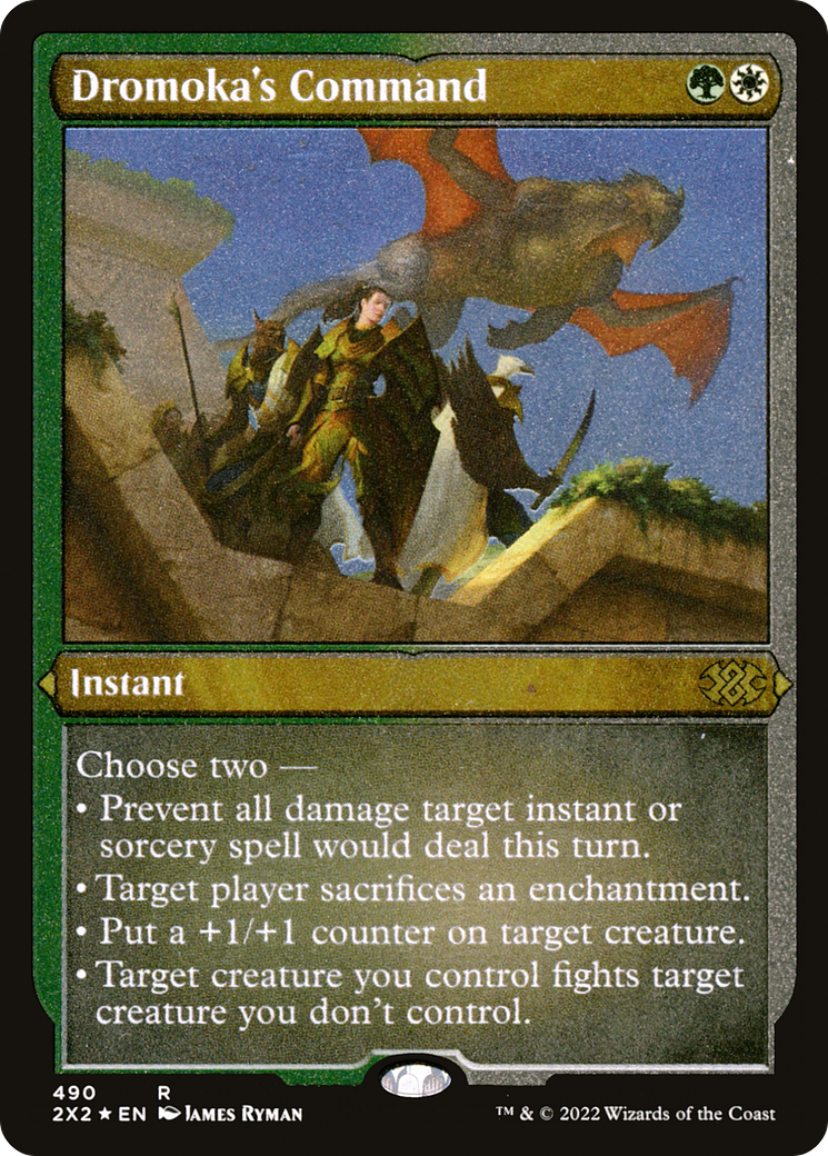Dromoka's Command (Foil Etched) [Double Masters 2022]-1