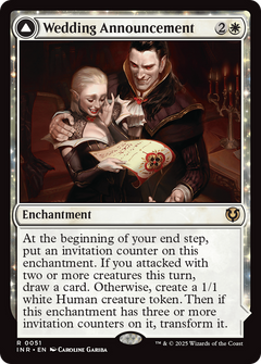 Wedding Announcement (INR-051) - Innistrad Remastered: (enchantment) Foil-1