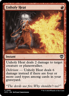 Unholy Heat (OTC-182) - Outlaws of Thunder Junction Commander-1