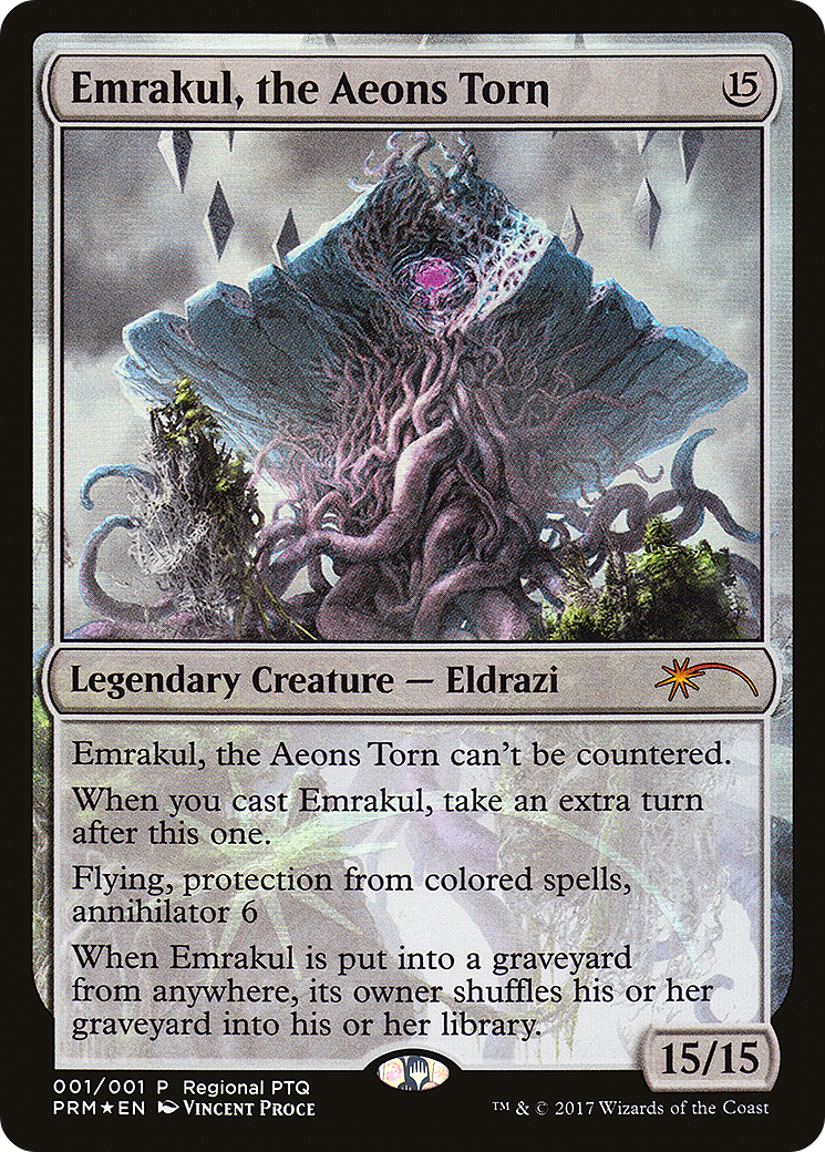 Emrakul, the Aeons Torn (Regional PTQ) [Pro Tour Promos]-1