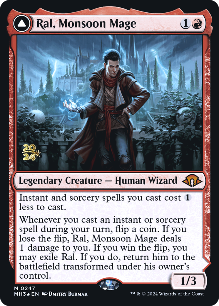 Ral, Monsoon Mage [Modern Horizons 3 Prerelease Promos]-3
