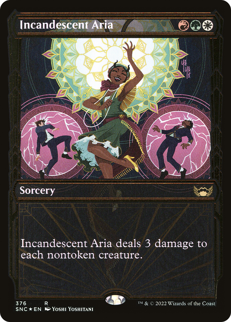 Incandescent Aria (Showcase Golden Age Gilded Foil) [Streets of New Capenna]-1